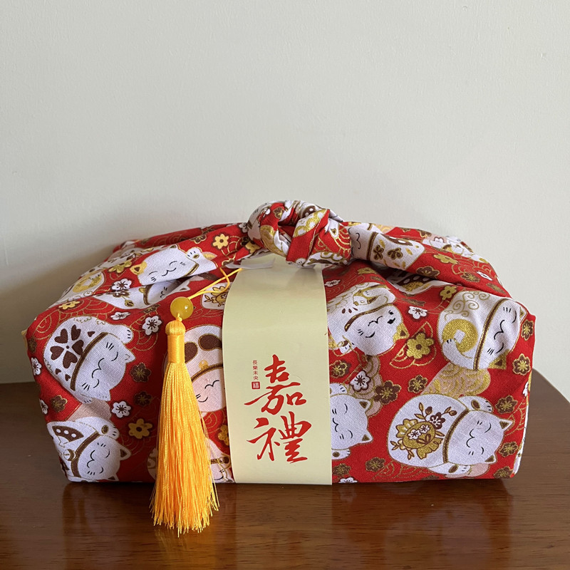 Furoshiki Wrap Cloth - Japon tarzı Bento yemek kutusu ambalaj