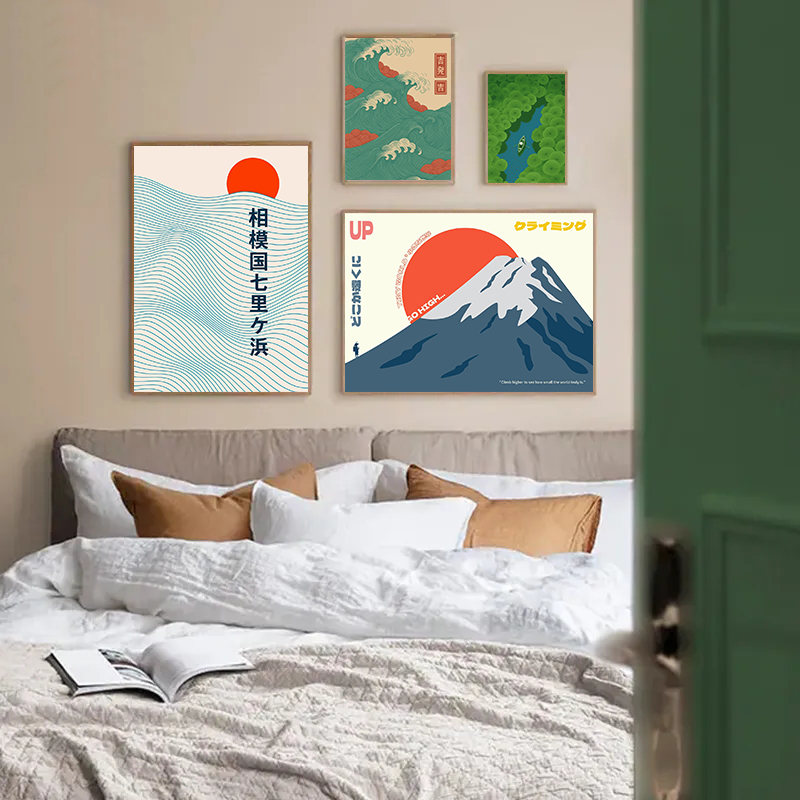 Minimalizm Japon Dalga Posterl - Japanese Minimalism Lifestyle incelemesi ve fiyatı